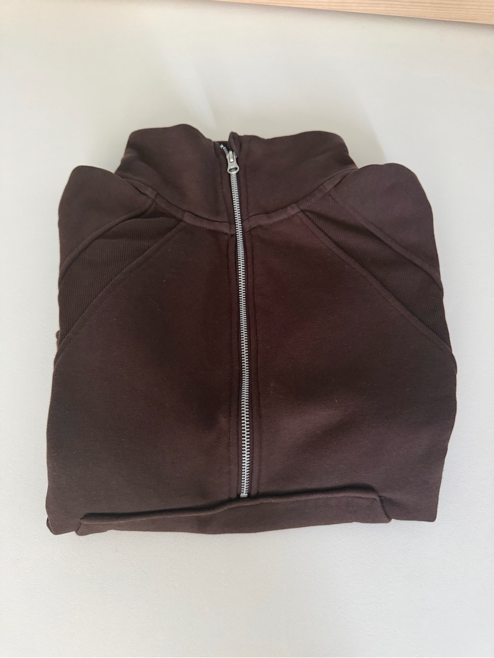 Danskin Brown Zip-Up Pullover Sweatshirt